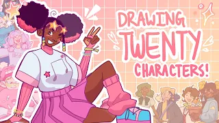 drawing TWENTY of my viewer’s OC’s!! ☆ art + commentary