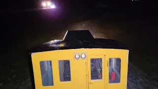 Night Wood Pellet Train