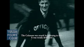 RARE FOOTAGE TULSA COLISEUM ICE SKATING 1920S - Home movies of Coliseum during public ice skating