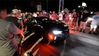 Camaro owner Does 100 FT Burnout at Mustang Week 2020!!