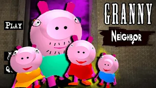 ВСЯ СЕМЬЯ ПИГГИ СВИНКА ПЕППА СОСЕД ГРЕННИ - Piggy Neighbor Family Escape Granny
