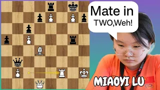 Miaoyi's opponent tried the last trick but failed.| Fide World youth u16 Chess Olympiad 2023 | R3|