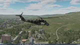 DCS Mi-24P Hind-F Hover and Landing Control Test