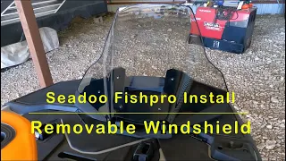 Seadoo Fishpro Windshield Installation #jetski #trollingmotor #shortvideo #fishpro #seadoo