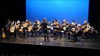 Guitar Society Orchestra playing Raindrops on Bingil by Paul Svoboda