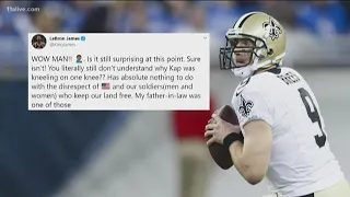 Saints' Drew Brees faces backlash after comments on national anthem protests