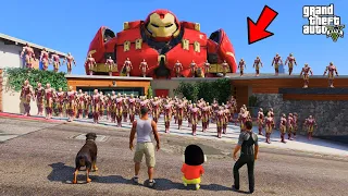 Shinchan and Franklin Find 1000 Iron Man Suits in GTA 5
