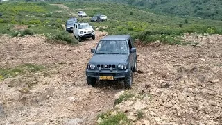 Мухрака 6.4.19 מוחרקה Suzuki jimny vs Suzuki grand Vitara vs Toyota Prado vs Dacia duster