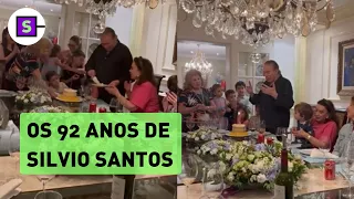 Silvio Santos comemora aniversário de 92 anos com festa em família