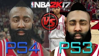 NBA 2K17 - PS4 vs PS3 Graphics/Face/Gameplay COMPARISON | Current Gen vs Last Gen | (60fps)