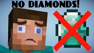 Если бы в minecraft не было алмазов / If Diamonds Got Removed From Minecraft