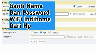 Cara Ganti Password Wi-Fi Indihome Dari Hp