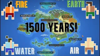 The 4 Elements Fight On The Avatar Map For 1500 Years! - WorldBox