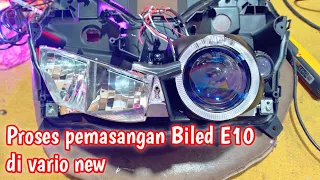 Proses Pemasangan BILED VAHID E10 DI VARIO NEW single