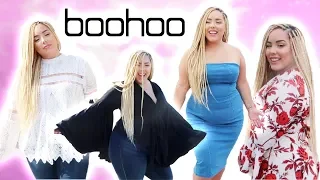 $1000 HUGE BOOHOO PLUS SIZE TRY ON HAUL | FASHION127