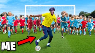 Can I Survive A Football Match vs 100 Kids?