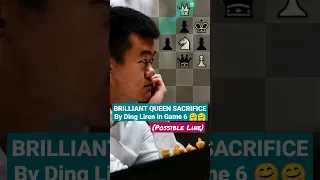 Brilliant Queen Sacrifice by Ding Liren #chess #chessgame #nepoding