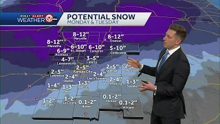 Winter storm moves into Kansas City metro Monday morning
