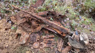 Раскопали огневую точку MG-34 / Dug up the firing point MG-34