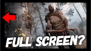 GOD OF WAR 4 | HOW TO SET FULL SCREEN | HOW TO REMOVE BLACK BORDERS | NO FULL SCREEN FIX