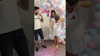 Unusual Gender reveal ❤️💙 #boyorgirl #babyshower #genderparty #genderreveal