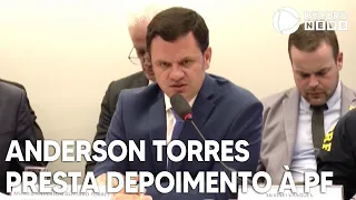 Anderson Torres presta depoimento à Polícia Federal