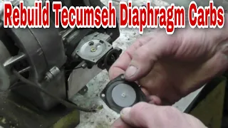 How To Rebuild Tecumseh Diaphragm Carburetors with Taryl