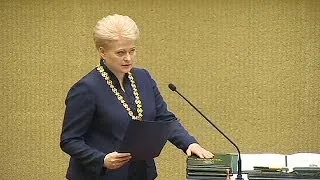 Lithuania's first female president sworn in for second term