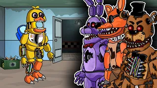 AMONG US & CHICA vs. FNAF Animatronics | Freddy | Bonnie | Foxy | Toonz Animation 어몽어스 VS 프레디 애니메이션