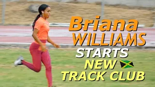 Briana Williams Moves to New Track Club With Michael Frater | Ackeem Blake | JAMAICA