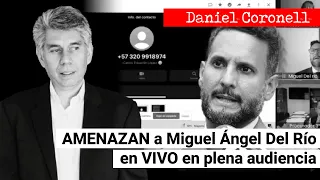 INSÓLITO | AMEN4ZAN a Miguel Ángel del Río EN VIVO en plena audiencia del caso Álvaro Uribe