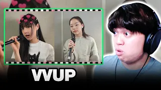 REACTION to VVUP - KIM Magnetic (Acoustic Ver.) & PAAN What Was I Made For Covers!