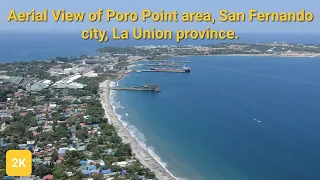 Aerial View of Poro Point area, San Fernando city, La Union province.