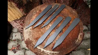 How to Make Fancy Throwing Knives at Home! (for no-spin and any other technique)