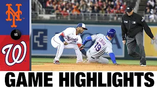 Mets vs. Nationals Game Highlights (4/8/22) | MLB Highlights