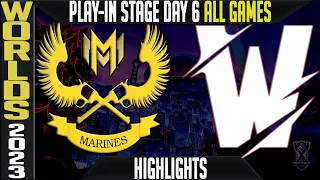 GAM vs TW Highlights ALL GAMES | Worlds 2023 Play In Stage Day 6 | GAM Esports vs Team Whales