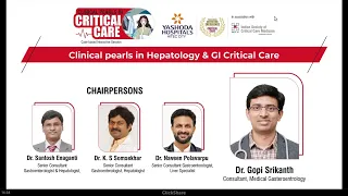 Clinical Pearls in Hepatology & GI Critical Care | Yashoda Hospitals Hyderabad