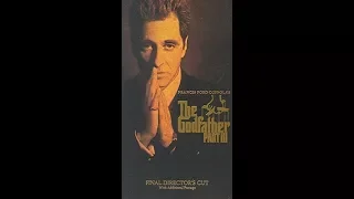 Opening To The Godfather Part III 1991 VHS