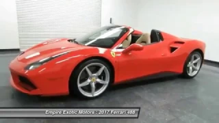 2017 Ferrari 488 Spider Supercar | Exotic Luxury Sport Cars