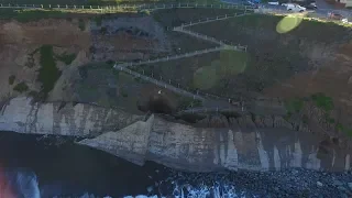 Erosion Causes Dangerous Sinkhole on Cliff in Pacifica