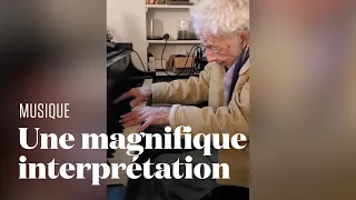 A 94 ans, il joue la "Sonate au Clair de lune" de Beethoven (et c'est très beau)