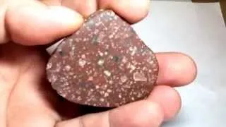 Volcanic Rock slice, Brown Baltic Quartz Porphyry