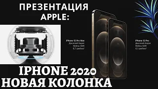 Презентация Apple 2020: новая колонка HomePod mini и iPhone 12 Pro Max