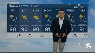 WPTV First Alert Weather forecast, morning of June 9, 2023