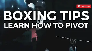 BOXING TIPS: LEARN HOW TO PIVOT | Boxing Coach | Online boxing lesson | Lean to box at home