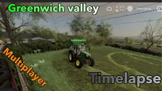 Making silage for the cows |  fs19 multiplayer timelapse