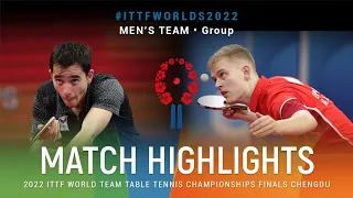 Highlights | Hugo Calderano (BRA) vs Martin Buch Andersen (DEN) | MT Grps | #ITTFWorlds2022