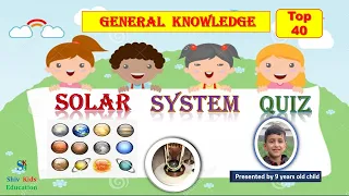 Top 40 Planet Quiz|Solar System Quiz|Gk for kids|test/trivia/quiz