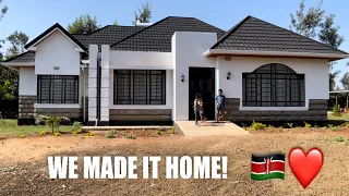 SEEING OUR HOME FOR THE FIRST TIME | FROM USA TO MERU KENYA | NAIROBI | MATATU