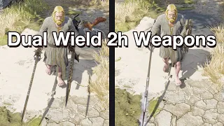 Dual Wield 2 Handed Weapons (All 2h Melee into 1h) - Divinity 2